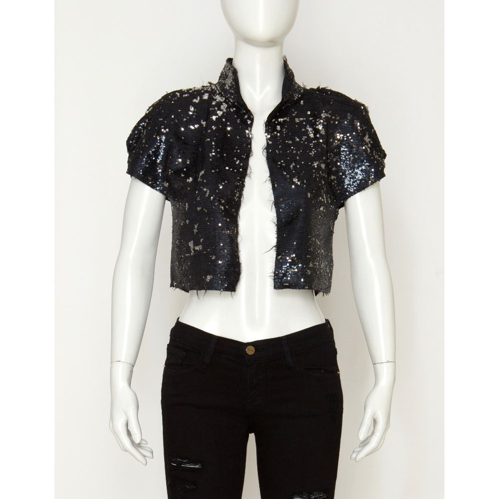 Zara Cropped Sequin Jacket